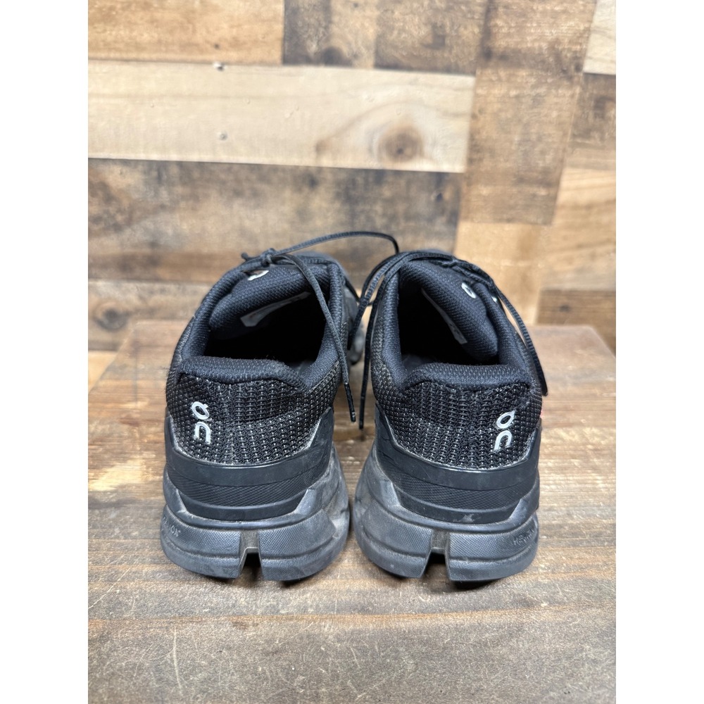 On Cloudflyer Waterproof Black Running Shoes Womens 8 Stability Sneakers - Picture 2 of 6